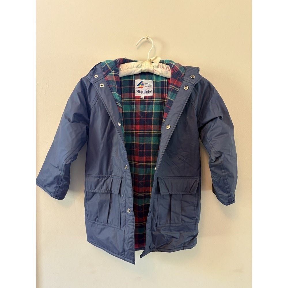 Vintage Misty Harbor Kids Raincoat Size 7 *TEARS*